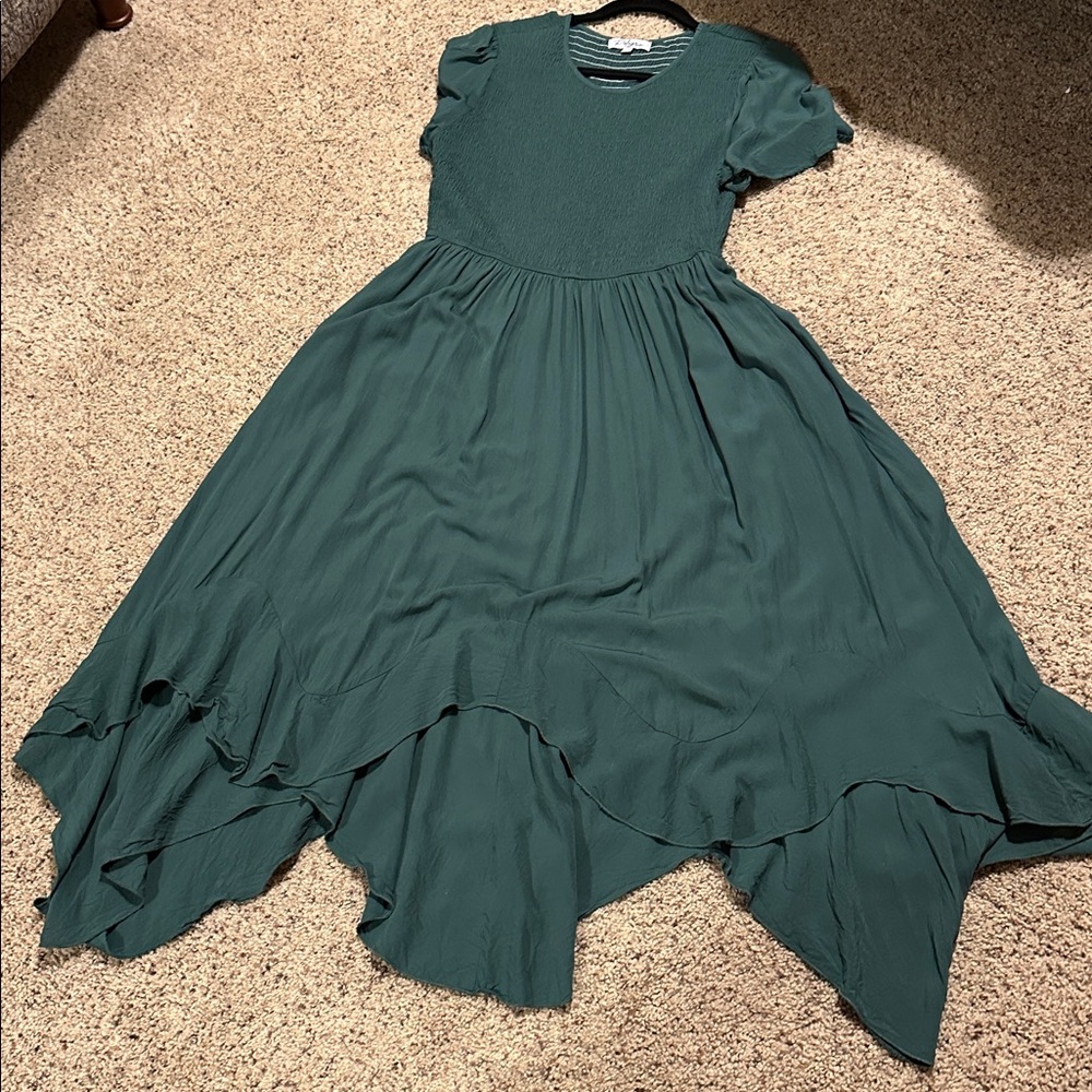 Polagram Teal High Low Dress - Picture 6 of 6